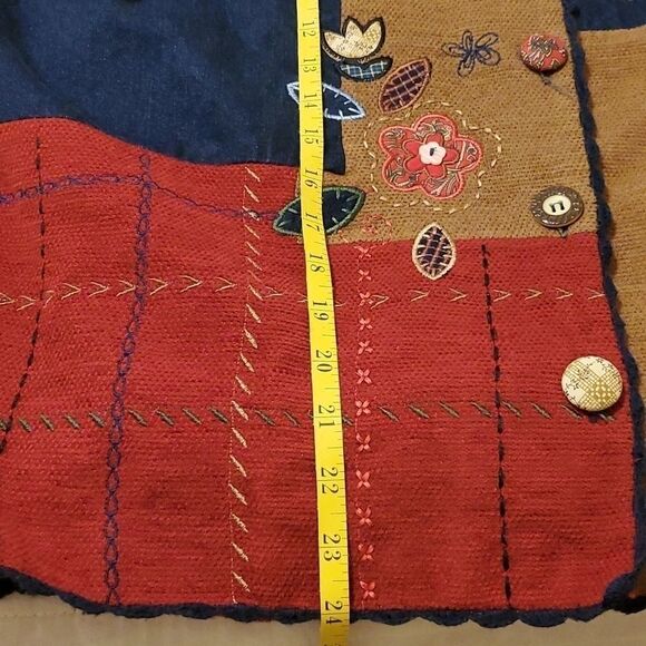 Vintage Koret City Blues Patchwork Denim Jacket - Size Large - Picture 10 of 10